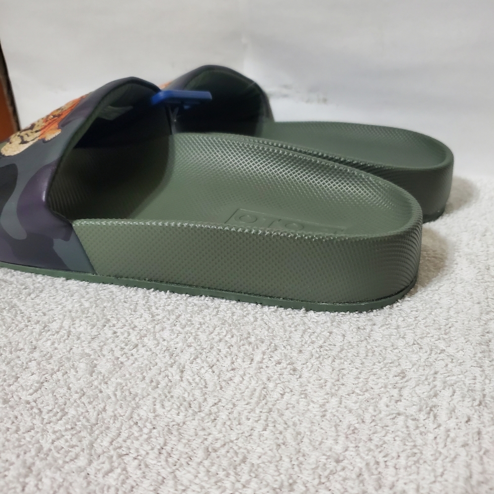SOLD. Polo ralph lauren Cayson Tiger Slide Sandals - Picture 5 of 15